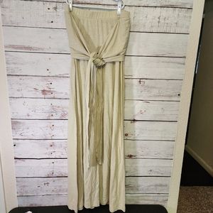 Free People Beach Limitless Convertible Halter Maxi Dress Skirt...size L…